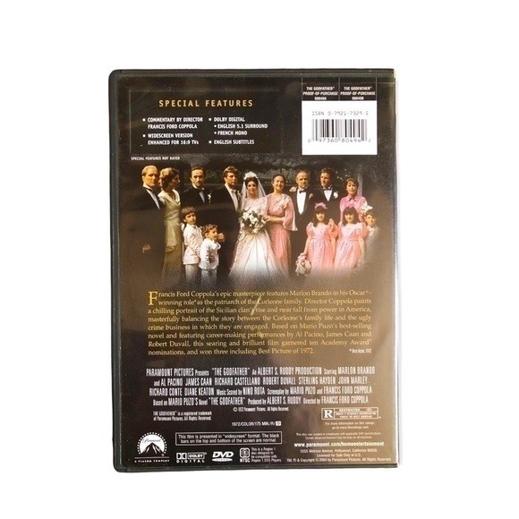 The Godfather with Marlon Bardo and Al Pacino DVD Movie - Picture 2 of 2